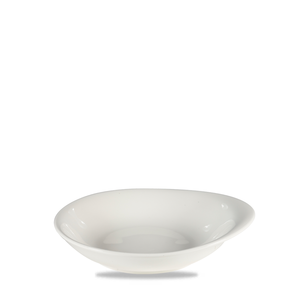 Bit On The Side Porcelain White Round Dish 18.5 X 16.8cm