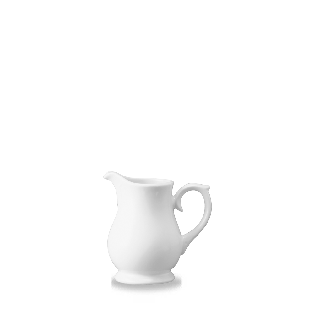 White Porcelain Sandringham Jug 0.25Pt - Elegant Tableware Essential