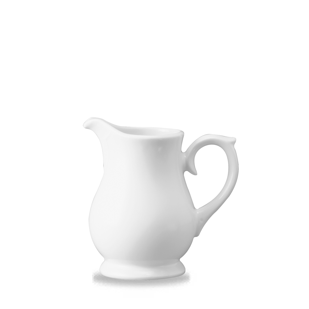 White Porcelain Sandringham Jug 0.5Pt - Elegant & Versatile Tableware
