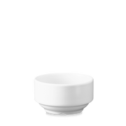 White Porcelain Unhandled Consomme Bowl 14oz – Elegant Dining Essential