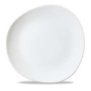 White Organic Round Trace Plate 11 1/4”
