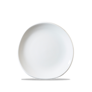 White Organic Round Trace Plate 7 1/4" by Churchill