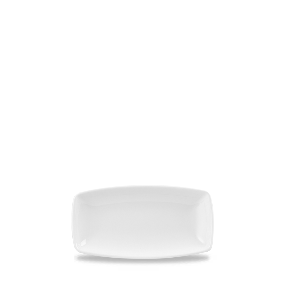 White X Squared Oblong Plate 7 6/8" - Stylish Dining Essential