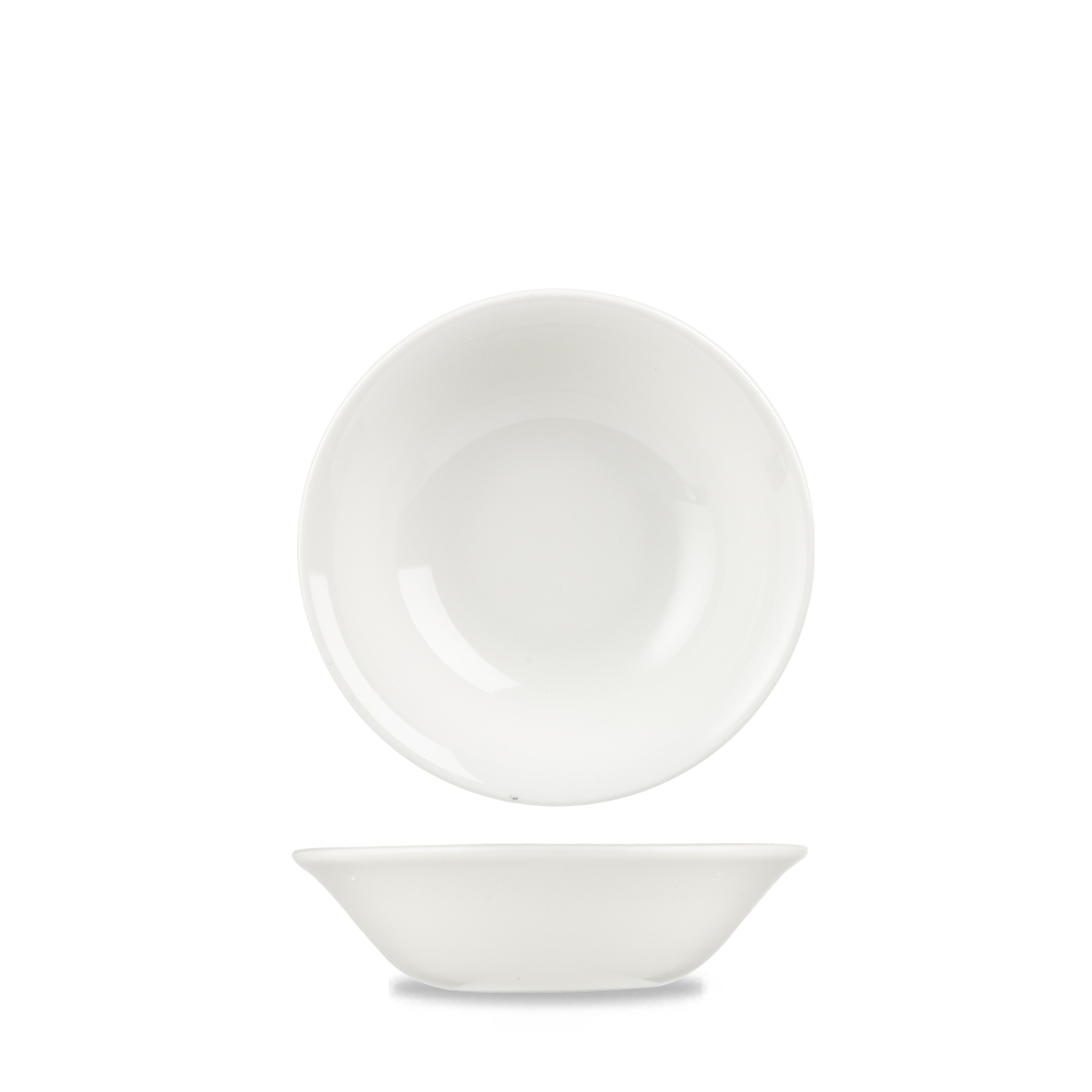 White Porcelain Nova Oatmeal Bowl 6"