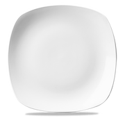 White X Squared Square Plate 11.5" - Elegant Dining Experience