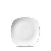 White X Squared Square Plate 6.5" - Elegant Dining Essential