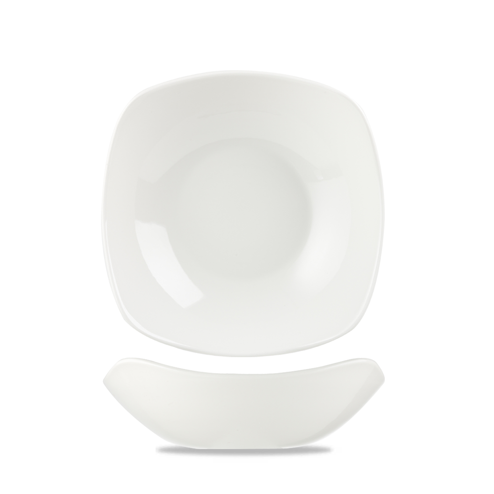 White X Squared Bowl 7" - Elegant Square Design for Every Meal