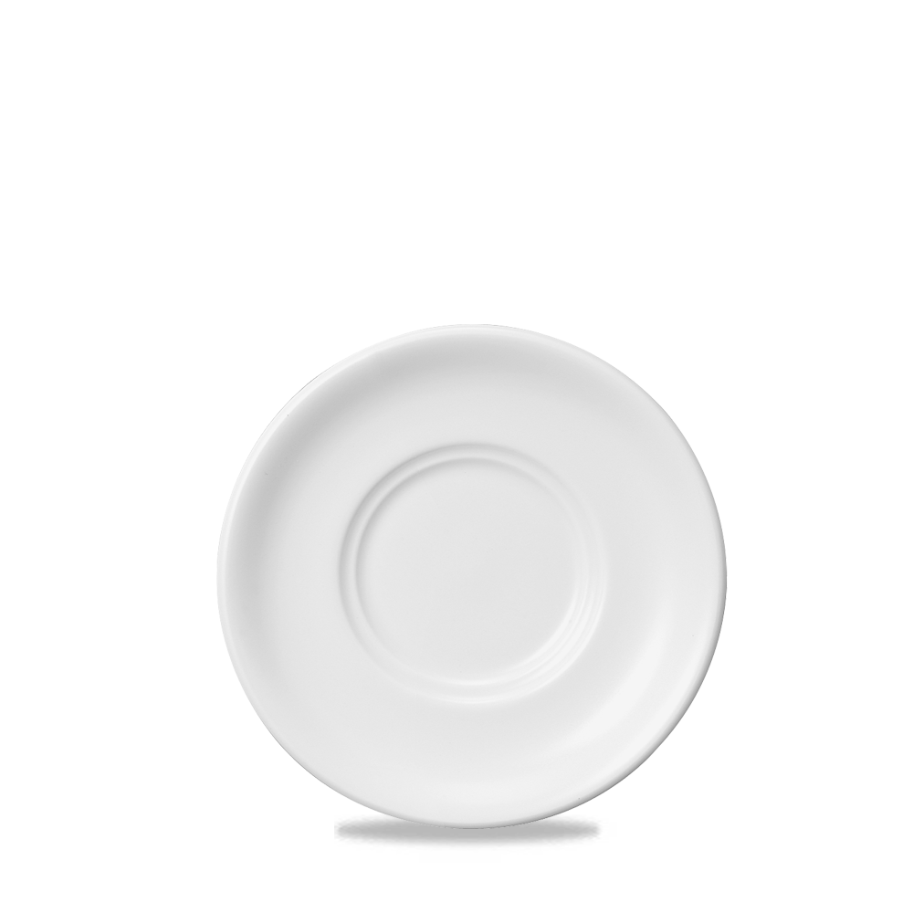 White Porcelain Maple Tea/Breakfast Saucer - 5.87"