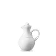 White Porcelain Oil / Vinegar Bottle 6oz for Elegant Dining