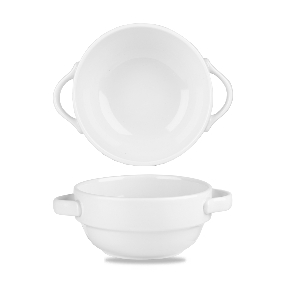 Profile White Handled Stacking Bowl 12.6oz