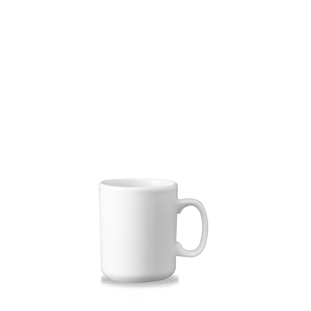 White Holloware Windsor Mug 10oz - Elegant Beverage Service