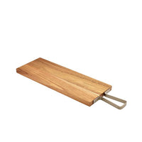 GenWare Acacia Wood Paddle Board with Vintage Steel Handle