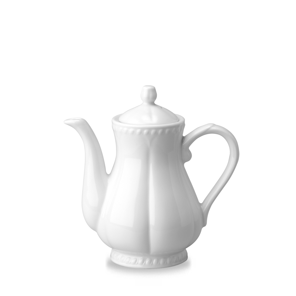 Buckingham White Porcelain Coffee Pot 1Pt