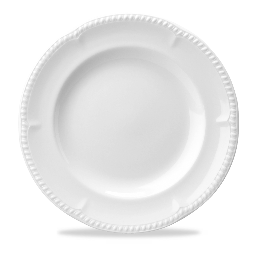 Buckingham White Porcelain Plate 11"