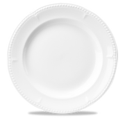 Buckingham White Porcelain Plate 12"
