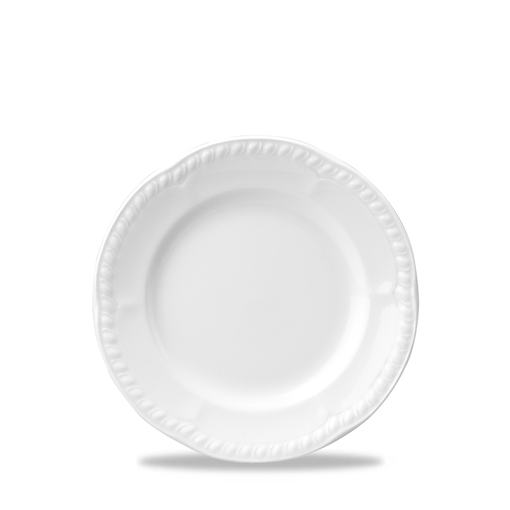 Buckingham White Porcelain Plate 6.5"