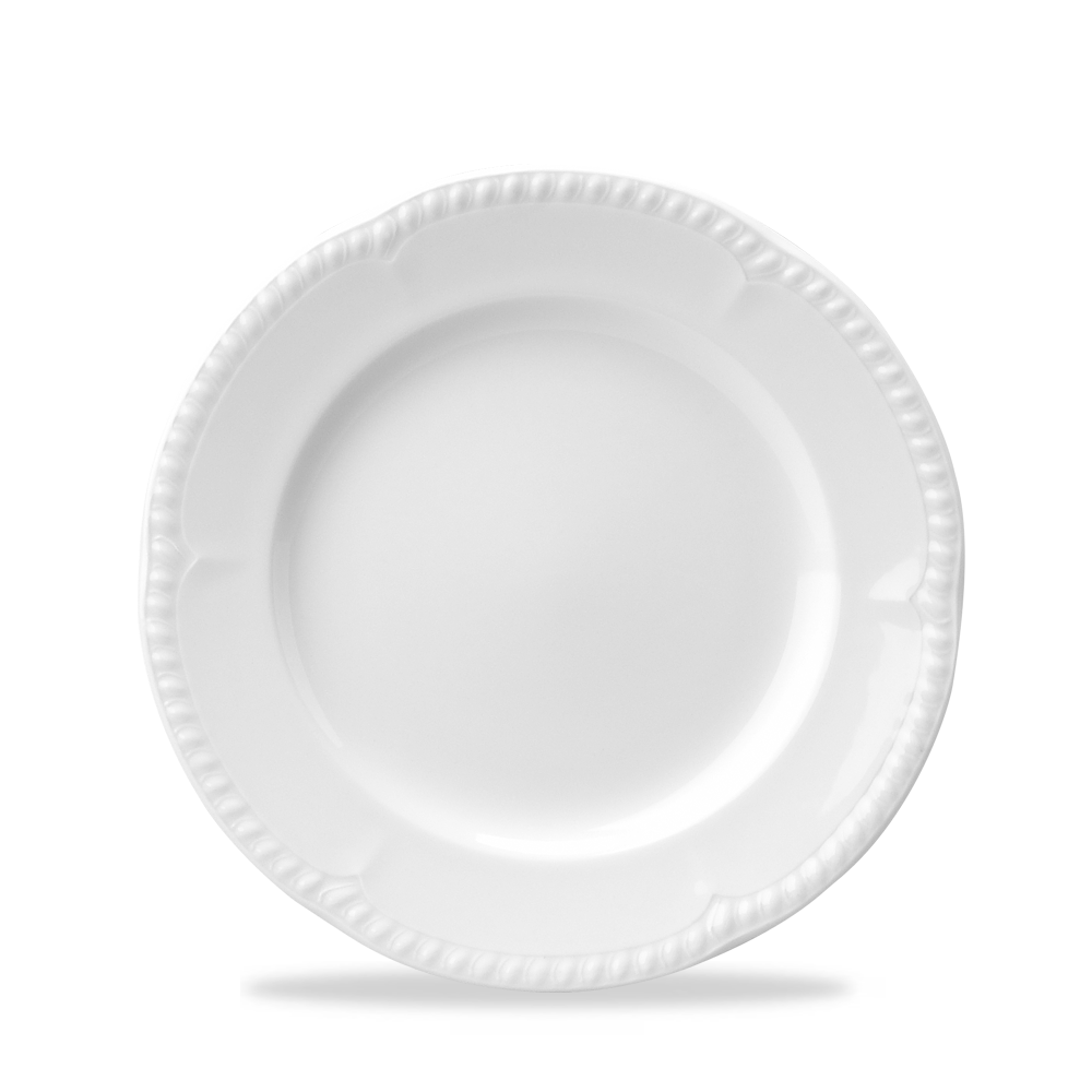 Buckingham White Porcelain Plate 8.5"