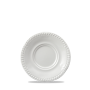 Buckingham White Porcelain Tea Saucer 6"