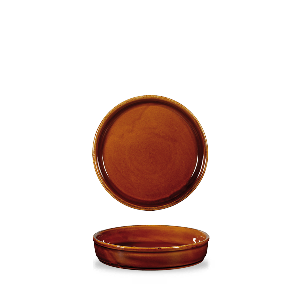 Art De Cuisine Rustic Brown Mezze Dish 5.5"