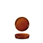 Art De Cuisine Rustic Brown Mezze Dish 4.4"