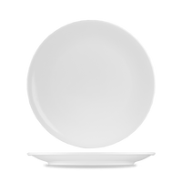 Art De Cuisine Menu White Porcelain Coupe Plate 20.5cm
