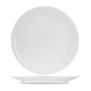 Art De Cuisine Menu White Porcelain Coupe Plate 27cm