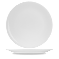 Art De Cuisine Menu White Porcelain Coupe Plate 31cm