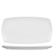 Art De Cuisine Menu White Porcelain Flat Rectangular Plate 14 X 7.5"