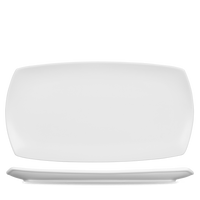 Art De Cuisine Menu White Porcelain Flat Rectangular Plate 14 X 7.5"