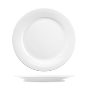 Art De Cuisine Menu White Porcelain Mid Rim Plate 10 5/8"