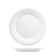 Art De Cuisine Menu White Porcelain Mid Rim Plate 9"