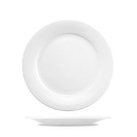 Art De Cuisine Menu White Porcelain Mid Rim Plate 9"