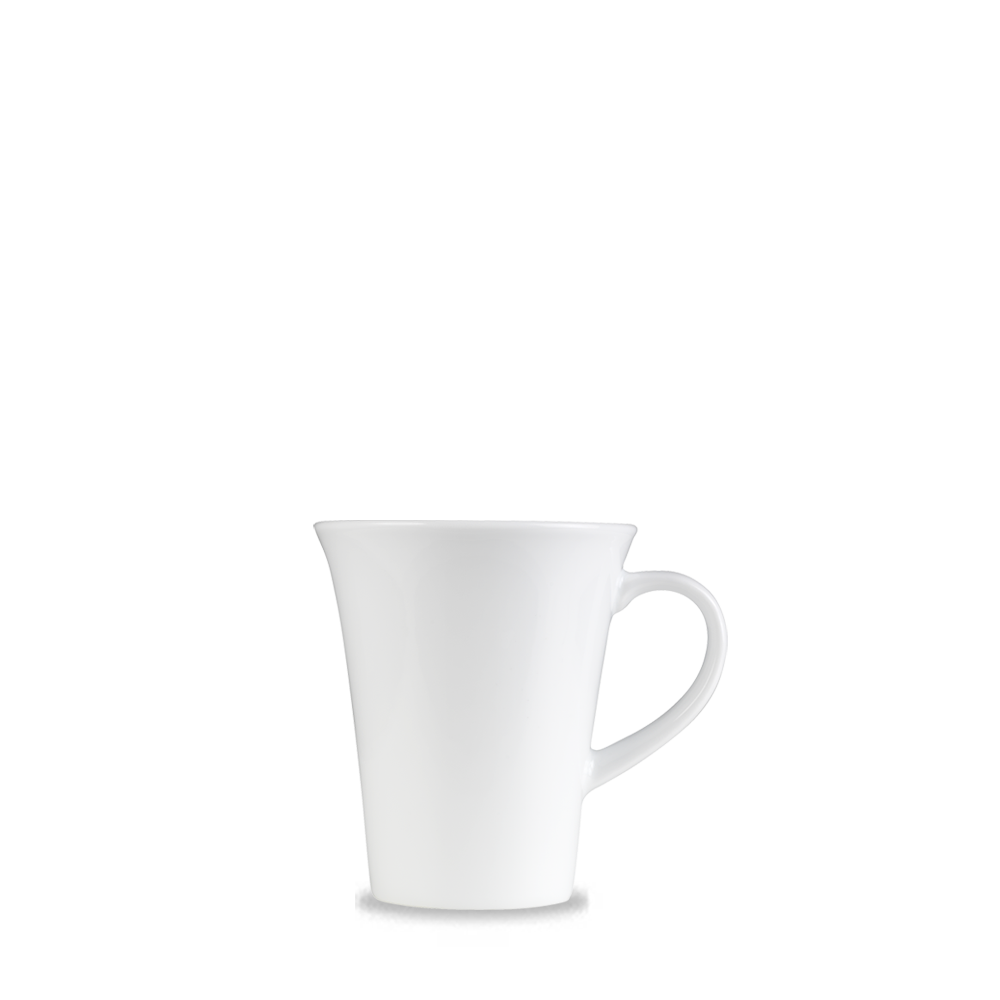 Art De Cuisine Menu White Porcelain Flared Mug 10.5oz