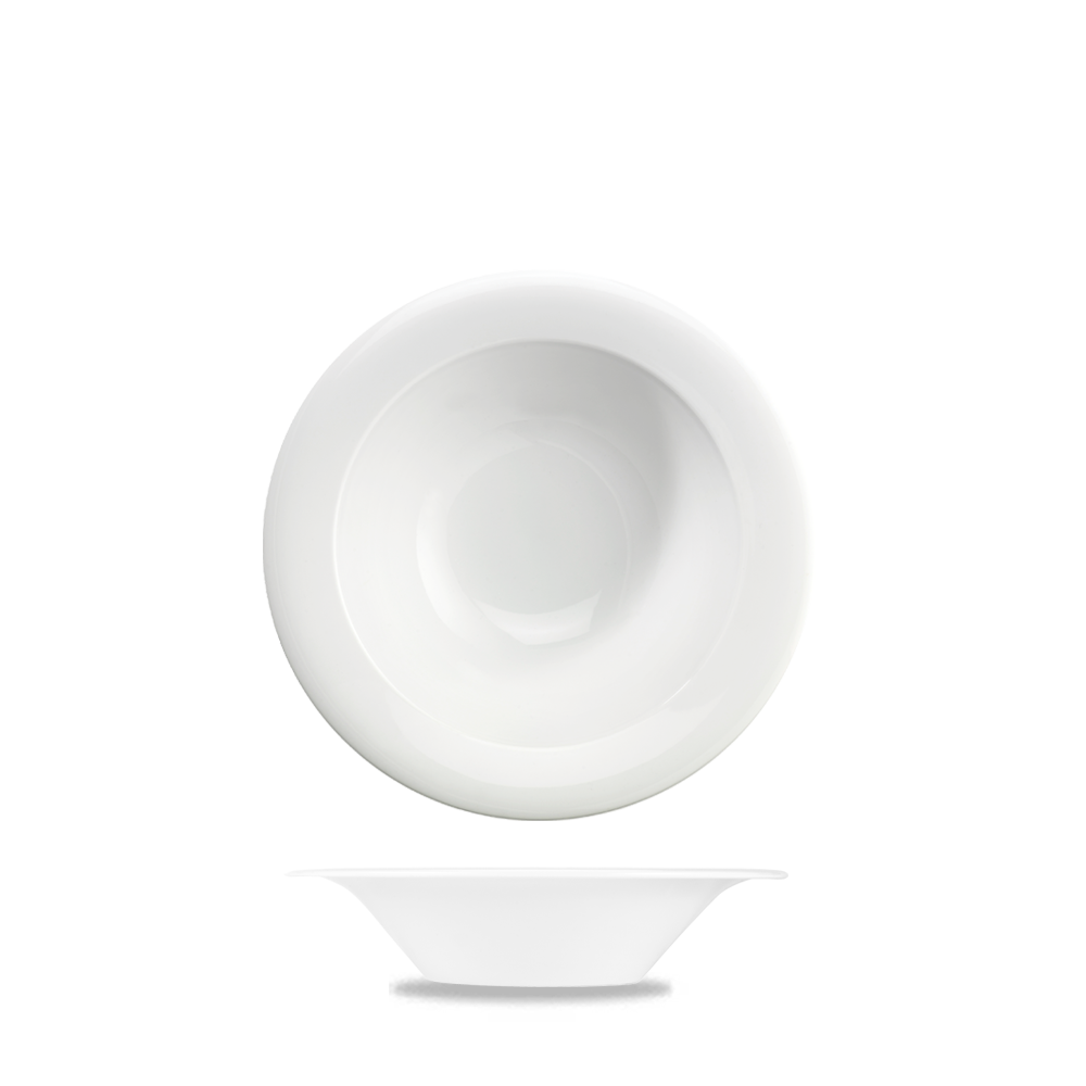 Art De Cuisine Menu White Porcelain Mid Rim Bowl 6.5"