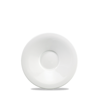 Art De Cuisine Menu White Porcelain Broad Rim Tea Saucer 6.5"