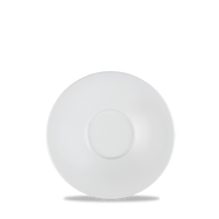 Art De Cuisine Menu White Porcelain Broad Rim Tea Saucer 6.5In