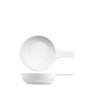 Art De Cuisine Menu White Porcelain Presentation Pan 5.25"