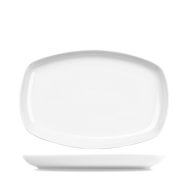 Art De Cuisine Menu White Porcelain Rectangular Plate 9 1/2 X 6 1/4"
