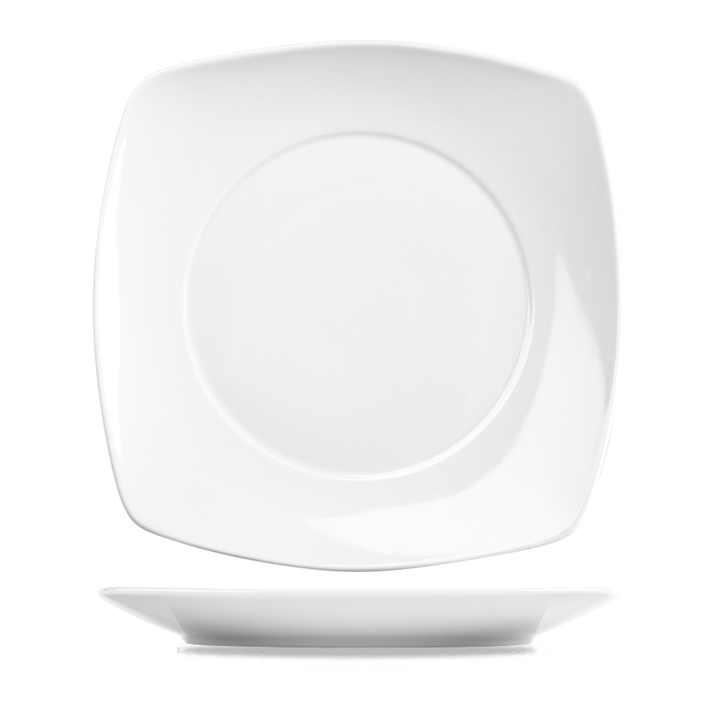 Art De Cuisine Menu White Porcelain Square Plate 11 3/4"