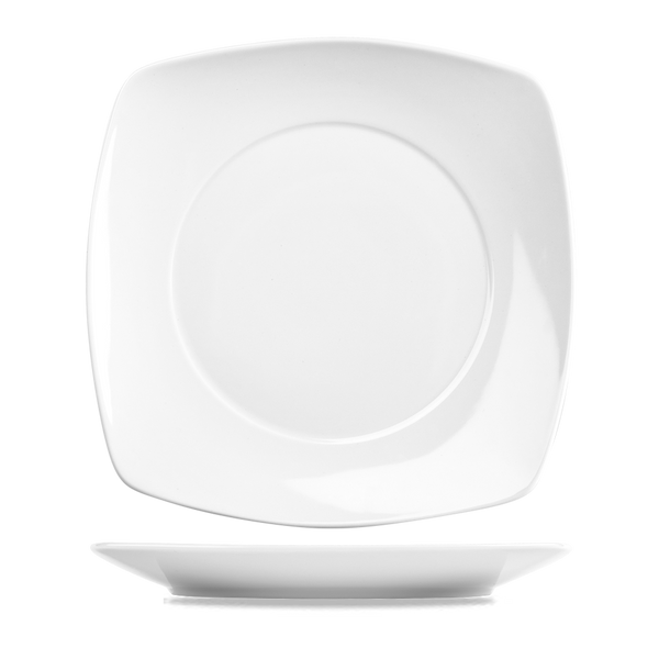 Art De Cuisine Menu White Porcelain Square Plate 11 3/4"