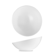 Art De Cuisine Menu White Porcelain Slanted Large Bowl 8.5"