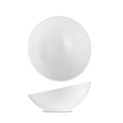 Art De Cuisine Menu White Porcelain Slanted Medium Bowl 7"