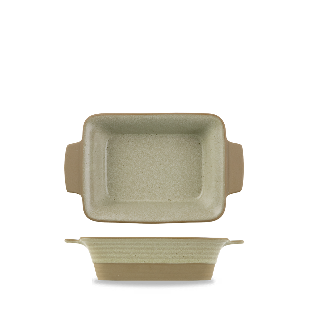 Art De Cuisine Igneous Natural Rectangular Dish 7"