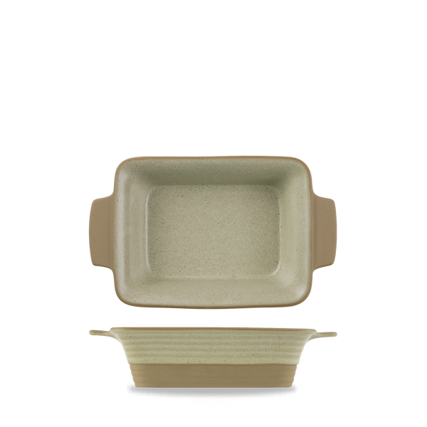 Art De Cuisine Igneous Natural Rectangular Dish 7"