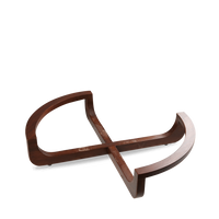 Brown Acacia Wood Large Deli Bowl Stand / Trivet 41 x 31cm