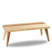 Brown Acacia Wood Rectangular Large Stand