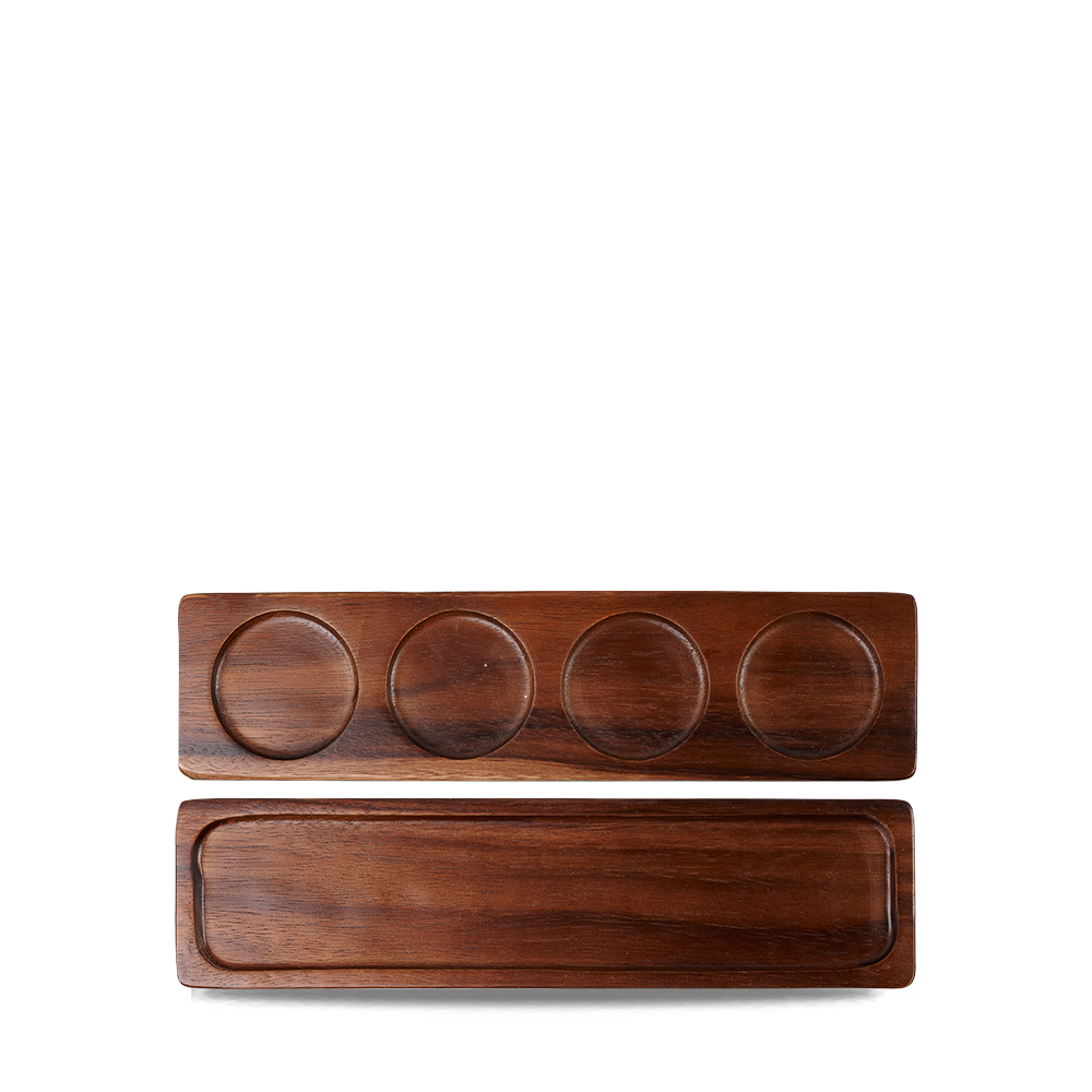 Brown Acacia Wood Rectangular Medium Deli Board