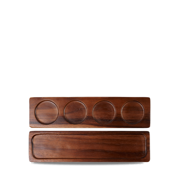 Brown Acacia Wood Rectangular Medium Deli Board