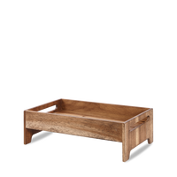 Brown Acacia Wood Medium Rustic Nesting Crate - Stylish & Versatile