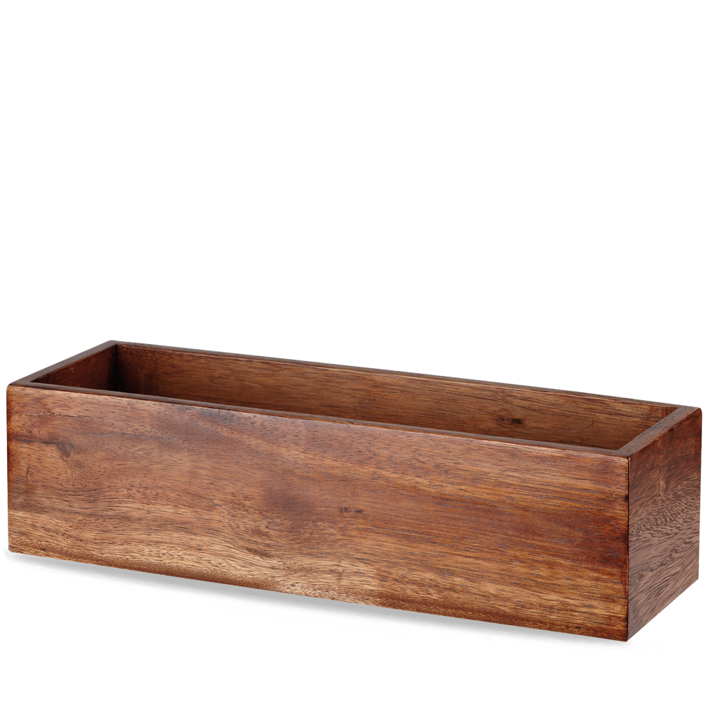 Brown Acacia Wood Rectangular Buffet Riser 22 X 7 1/8"